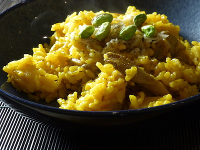 Risotto with parsnips and oyster mushrooms